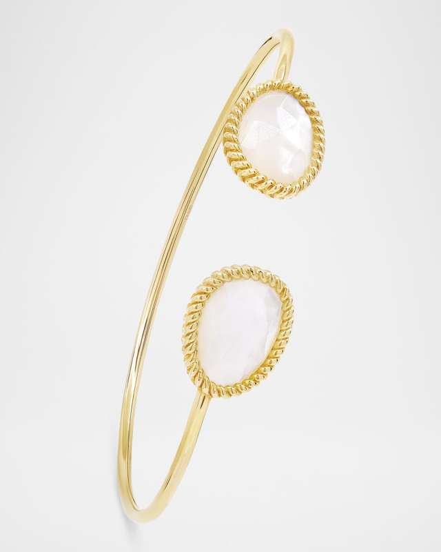 18K Yellow Gold Nina Marinar Bangle Bracelet with MOP